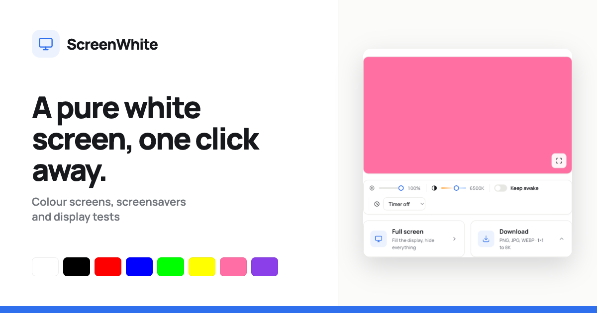 ScreenWhite preview